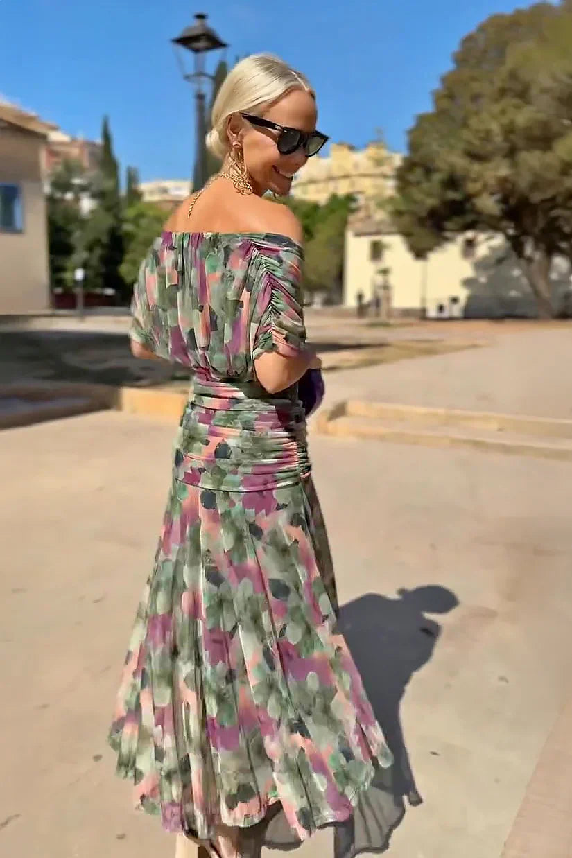 Esmeralda | Vestido largo elegante de fiesta con cuello en V