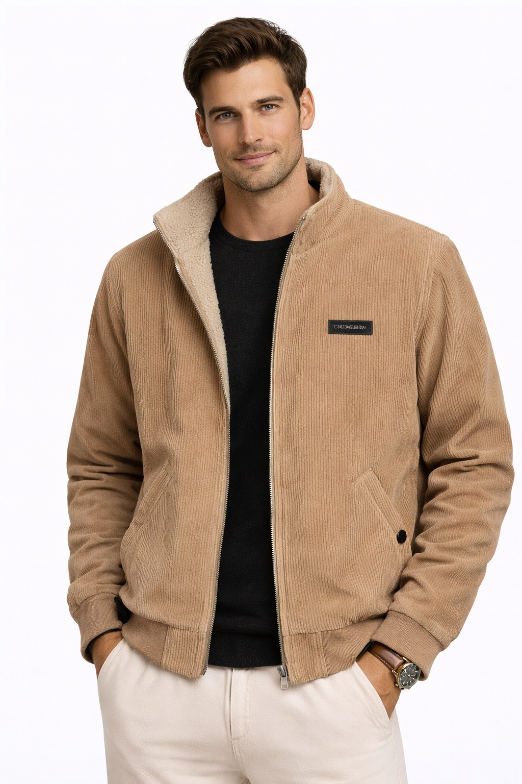 Sergio | Chaqueta de pana con forro polar