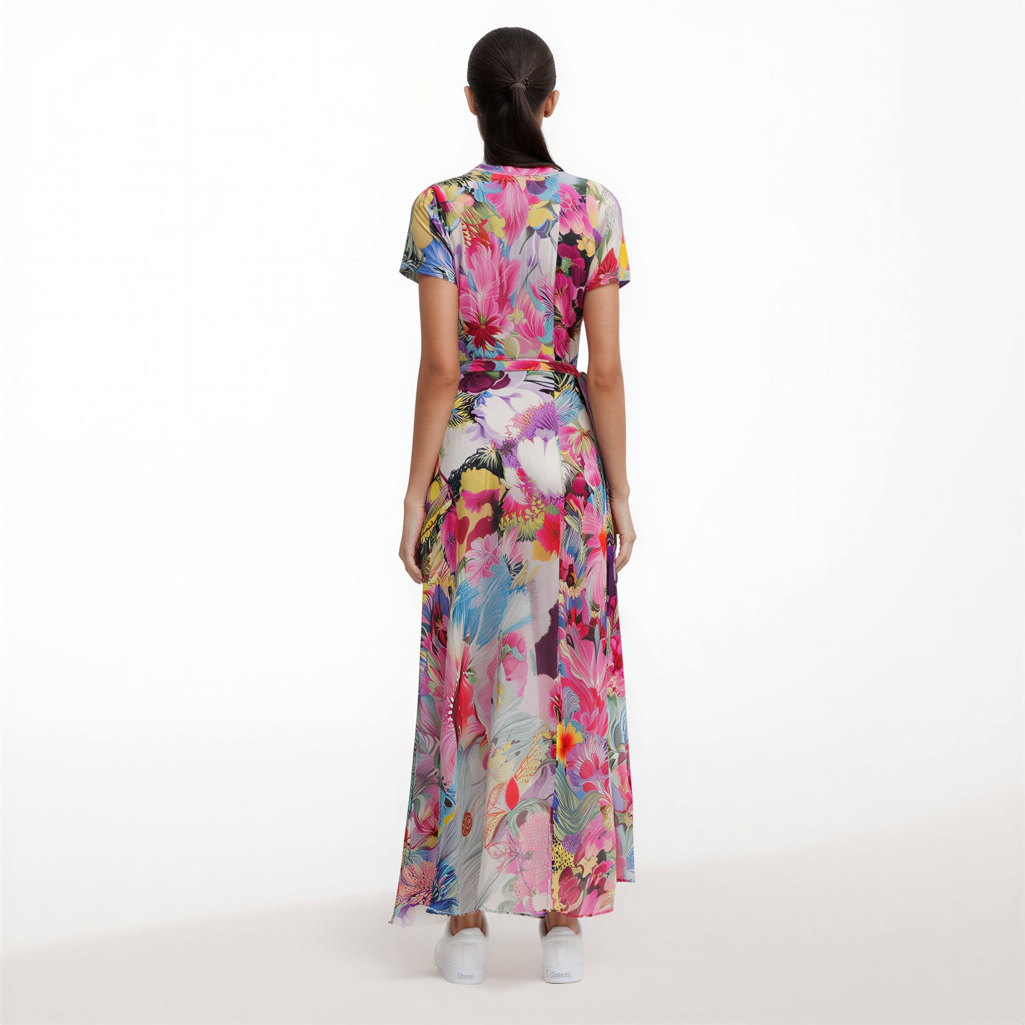 Elvira - Vestido elegante con escote en V y corte moldeador.