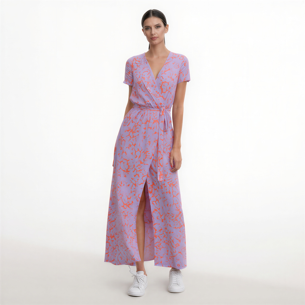 Elvira - Vestido elegante con escote en V y corte moldeador.
